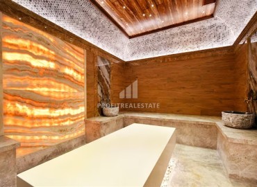 Фешенебельная квартира 1+1, 47,5м², в комфортабельном комплексе на первой береговой линии; Алания, Оба ID-19185 фото-18