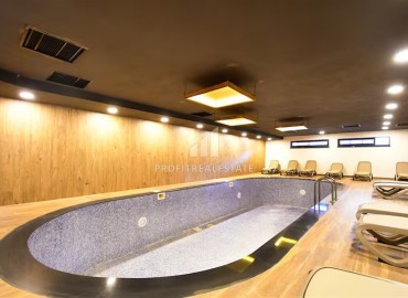 Фешенебельная квартира 1+1, 47,5м², в комфортабельном комплексе на первой береговой линии; Алания, Оба ID-19185 фото-19