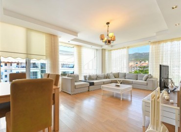 Элегантная квартира 3+1 с отдельной кухней, 160м² с видом на горы в комплексе с инфраструктурой в районе Оба, Алания ID-19187 фото-3