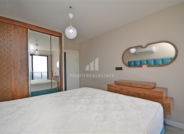 Элегантная видовая двухкомнатная квартира, 64м², в элитном комплексе района Каргыджак, Алания ID-19190 фото-11