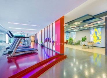 Элегантная видовая двухкомнатная квартира, 64м², в элитном комплексе района Каргыджак, Алания ID-19190 фото-21