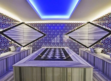 Меблированная квартира с одной спальней, 70м², в резиденции премиум класса в Махмутларе, Алания ID-19192 фото-12