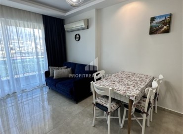 Видовые меблированные апартаменты 1+1, 65м², на высоком этаже в элитном комплексе в 500м от моря в Махмутларе, Алания ID-19194 фото-6