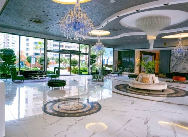 Элегантные двухкомнатные апартаменты, 55м², в элитном комплексе в 500м от моря в Махмутларе, Алания ID-19195 фото-19