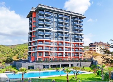 Двухкомнатные апартаменты, 55м², с видом на море и горы в новом комплексе премиум класса в районе Алании - Демирташ ID-19196 фото-1