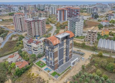 Двухкомнатные апартаменты, 50м², с чистовой отделкой в новом комфортабельном комплексе в Авсалларе, Алания ID-19203 фото-12