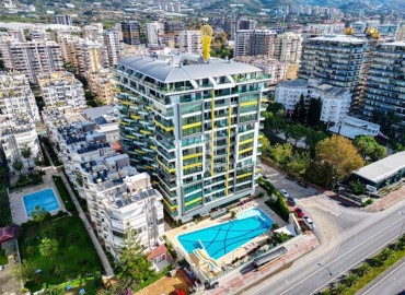 Видовые апартаменты 2+1, 110м², в комплексе премиум класса на первой береговой линии в Махмутларе, Алания ID-19204 фото-1