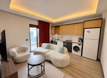 Стильная квартира с одной спальней, 55м², в современном комплексе с комфортной инфраструктурой в районе Оба, Алания ID-19205 фото-3