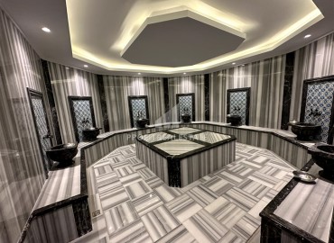 Уютные апартаменты 2+1, 105м², в новом комплексе с отельной инфраструктурой, в 650м от моря в Махмутларе, Алания ID-19207 фото-14