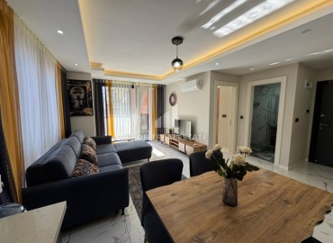 Элегантная двухкомнатная квартира, 50м², в современном комплексе с бассейном в центре Алании, у пляжа Клеопатры ID-19216 фото-2