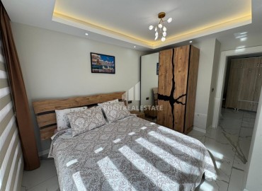Элегантная двухкомнатная квартира, 50м², в современном комплексе с бассейном в центре Алании, у пляжа Клеопатры ID-19216 фото-10