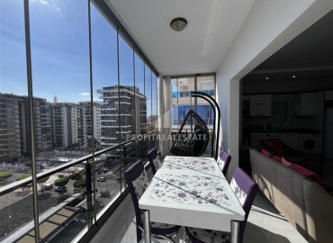 Видовая меблированная квартира 2+1, 110м², с остекленным балконом на центральной улице Махмутлара, Алания ID-19227 фото-14