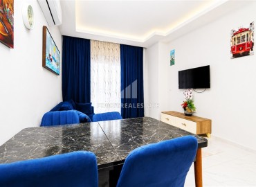 Элегантные апартаменты с одной спальней, 55м², с видом на море в комплексе премиум класса в районе Авсаллар, Алания ID-19234 фото-7