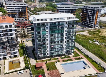 Элегантные апартаменты с одной спальней, 55м², с видом на море в комплексе премиум класса в районе Авсаллар, Алания ID-19234 фото-15