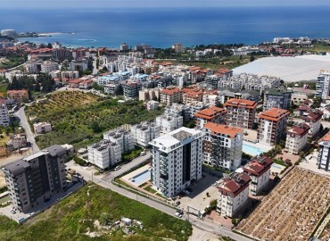 Элегантные апартаменты с одной спальней, 55м², с видом на море в комплексе премиум класса в районе Авсаллар, Алания ID-19234 фото-27
