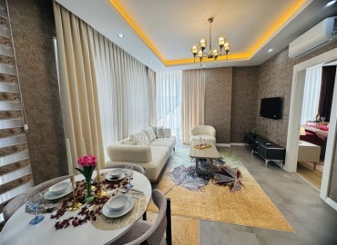 Элегантная квартира с одной спальней, 50м², в новостройке с инфраструктурой и отличной локацией в Каргыджаке, Алания ID-19240 фото-8