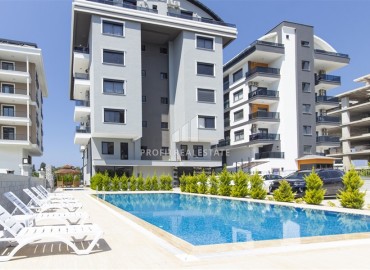 Видовые двухкомнатные апартаменты, 51м², с оригинальным интерьером, в 150м от моря в районе Каргыджак, Алания ID-19248 фото-22