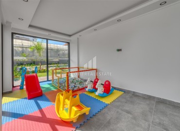 Комфортабельная двухкомнатная квартира, 65м², с мебелью в комплексе премиум класса в Авсалларе, Алания ID-19251 фото-11