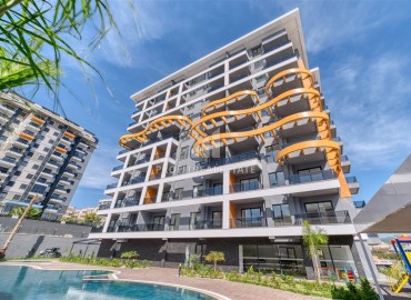 Комфортабельная двухкомнатная квартира, 65м², с мебелью в комплексе премиум класса в Авсалларе, Алания ID-19251 фото-18
