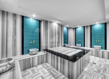 Двухкомнатные апартаменты, 57,5м², с видом на бассейн в комплексе премиум класса в районе Алании – Авсаллар ID-19254 фото-16