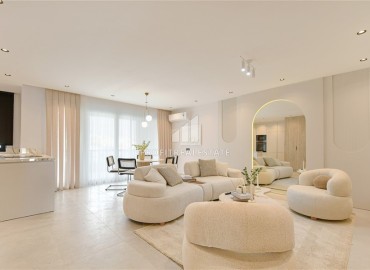 Видовые апартаменты 2+1, 115м², с дизайнерским интерьером в уютном комплексе у реки Дим Чай в районе Тосмур, Алания ID-19258 фото-3