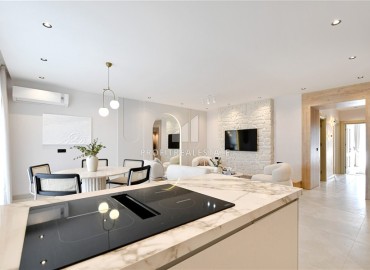 Видовые апартаменты 2+1, 115м², с дизайнерским интерьером в уютном комплексе у реки Дим Чай в районе Тосмур, Алания ID-19258 фото-5