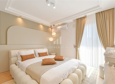 Видовые апартаменты 2+1, 115м², с дизайнерским интерьером в уютном комплексе у реки Дим Чай в районе Тосмур, Алания ID-19258 фото-14