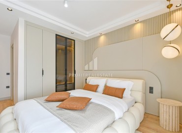 Видовые апартаменты 2+1, 115м², с дизайнерским интерьером в уютном комплексе у реки Дим Чай в районе Тосмур, Алания ID-19258 фото-15