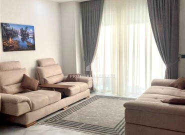 Элегантная двухкомнатная квартира, 50м², в комфортабельной резиденции не далеко от моря в Махмутларе, Алания ID-19261 фото-6