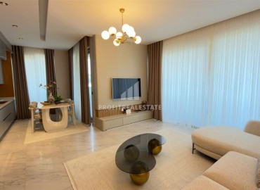 Новая видовая трехкомнатная квартира, 105м², в элитном комплексе на первой береговой линии в Каргыджаке, Алания ID-18938 фото-2