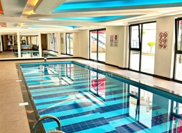 Готовые к проживанию, трехкомнатные апартаменты, 90м², в элитном комплексе в центре Алании, у пляжа Клеопатры ID-19278 фото-12