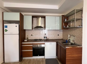 Готовая к проживанию квартира с одной спальней, 60м² в резиденции с бассейном в Махмутларе, Алания ID-19288 фото-5