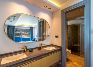 Фешенебельная частная вилла с пятью спальнями, 290м², с инфинити-бассейном, в 50м от моря, Каш, Анталия ID-19290 фото-17