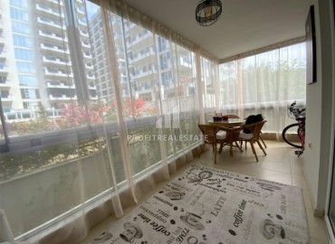 Большая меблированная квартира с одной спальней, 78м², в комплексе с бассейном в 300 метрах от моря в Махмутларе, Алания ID-19296 фото-10