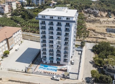 Готовая к проживанию, квартира 1+1, 50м², в комфортабельной резиденции в Махмутларе, Алания ID-19297 фото-15