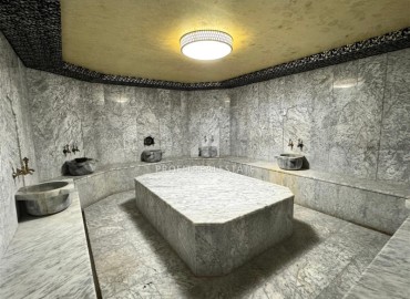 Стильные апартаменты 1+1, 55м², в комфортабельном комплексе на центральной улице Махмутлара, Алания ID-19299 фото-13