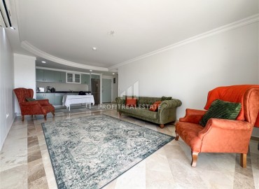 Меблированная трехкомнатная квартира, 100м² с видом на море и горы в комплексе класса люкс в Махмутларе, Алания ID-19300 фото-2