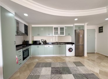Меблированная трехкомнатная квартира, 100м² с видом на море и горы в комплексе класса люкс в Махмутларе, Алания ID-19300 фото-9