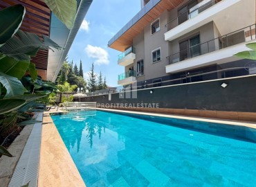 Фешенебельная трехкомнатная квартира, 90м², с выходом в сад в новой элитной резиденции в центре Алании, в районе Хасбахче ID-19325 фото-16