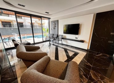 Фешенебельная трехкомнатная квартира, 90м², с выходом в сад в новой элитной резиденции в центре Алании, в районе Хасбахче ID-19325 фото-25