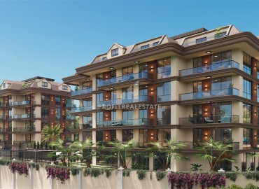 Инвестиционное предложение на этапе проекта: квартиры 56-264,8м², в резиденции в центре Алании, 300м от моря ID-19345 фото-1