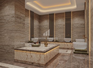 Инвестиционное предложение на этапе проекта: квартиры 56-264,8м², в резиденции в центре Алании, 300м от моря ID-19345 фото-9