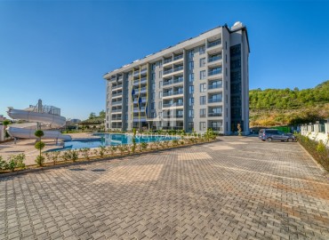 Элегантная квартира с одной спальней, 65м², с видом на горы в премиум комплексе в районе Алании – Газипаша ID-19346 фото-15