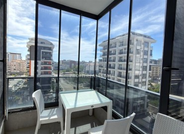 Меблированная трехкомнатная квартира, 110м², на высоком этаже в комплексе премиум класса в Махмутларе, Алания ID-19350 фото-12