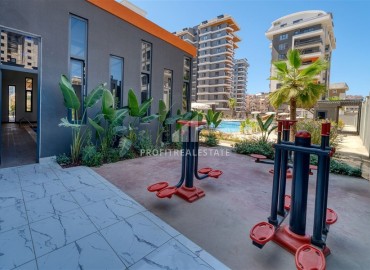 Меблированная трехкомнатная квартира, 110м², на высоком этаже в комплексе премиум класса в Махмутларе, Алания ID-19350 фото-26