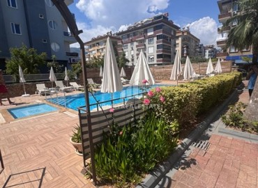 Трехкомнатные меблированные апартаменты, 115м², в комплексе с бассейном, у моря в районе Оба, Алания под ВНЖ ID-19351 фото-18
