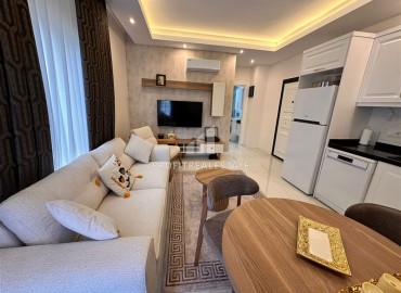 Элегантная квартира с одной спальней, 57м², в новом комплексе премиум класса в 700 метрах от моря в Махмутларе, Алания ID-19352 фото-3