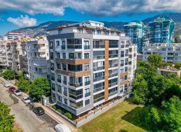 Стильная квартира с одной спальней, 60м², в комплексе с бассейном в Махмутларе, Алания, в 200м от моря ID-19364 фото-1
