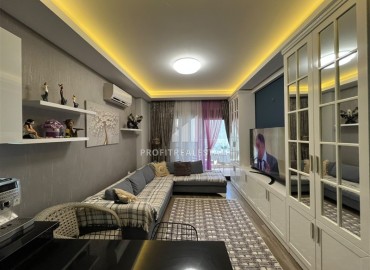 Стильная квартира с одной спальней, 60м², в комплексе с бассейном в Махмутларе, Алания, в 200м от моря ID-19364 фото-2