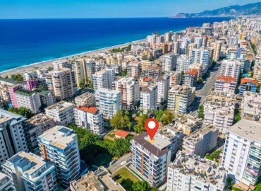 Стильная квартира с одной спальней, 60м², в комплексе с бассейном в Махмутларе, Алания, в 200м от моря ID-19364 фото-12